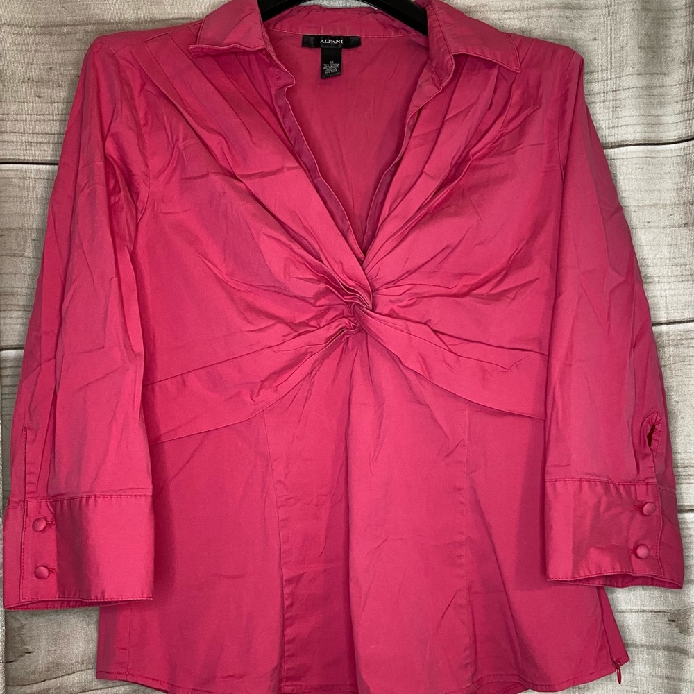 Alfani Pink Business Blouse